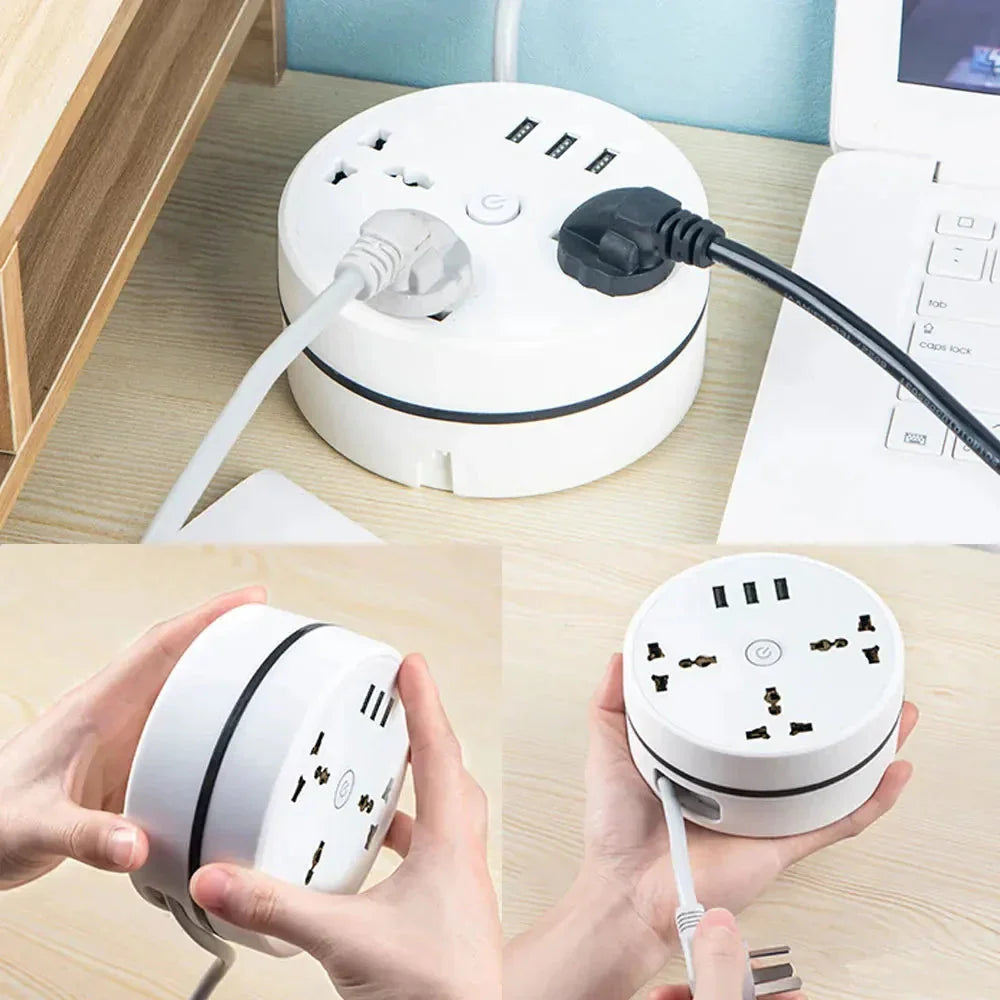 Regleta Inteligente con Enchufe EU – Múltiples Tomas y Puertos USB con Carga Rápida para Hogar y Oficina - Survivalia
