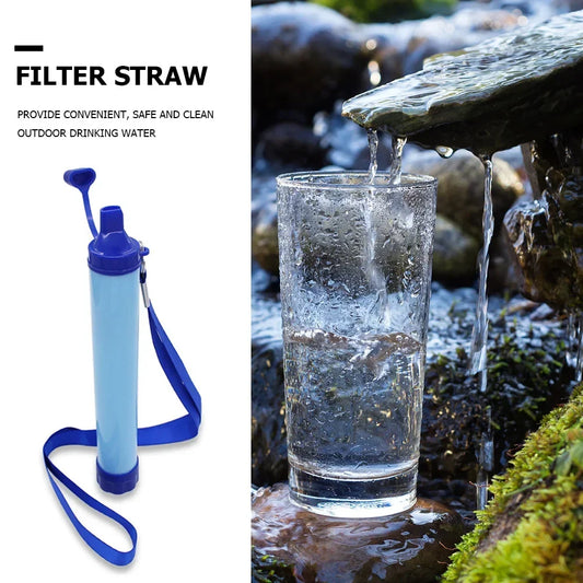 Filtro de Agua Personal Portátil para Supervivencia – Pajita Purificadora para Camping, Senderismo, Viajes y Emergencias - Survivalia