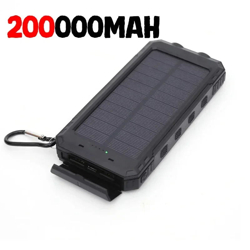 Xiaomi Power Bank solar 200000mAh 120W – Cargador portátil de alta capacidad y carga rápida para camping, senderismo, emergencias y dispositivos móviles