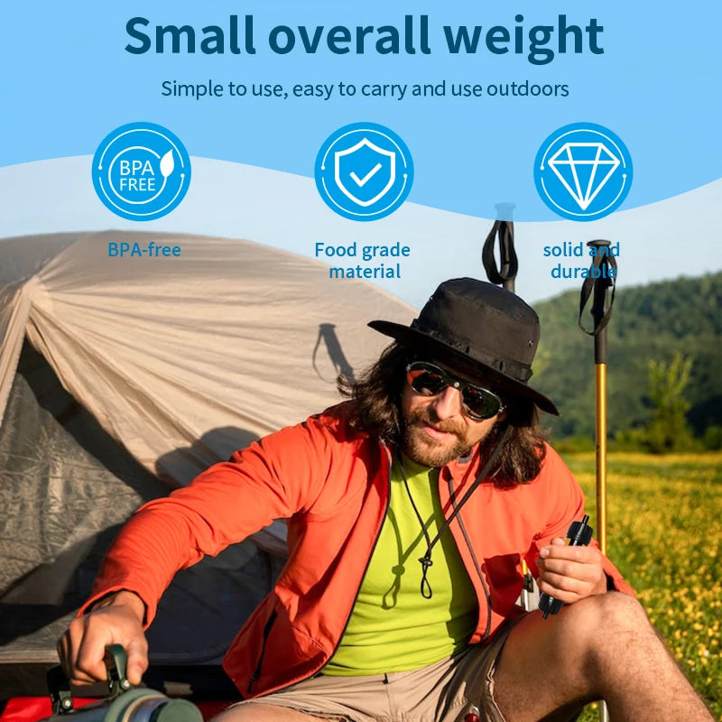 Filtro de Agua Portátil Filterwell Mini – Pajita de Filtración para Camping, Supervivencia, Senderismo y Viajes - Survivalia