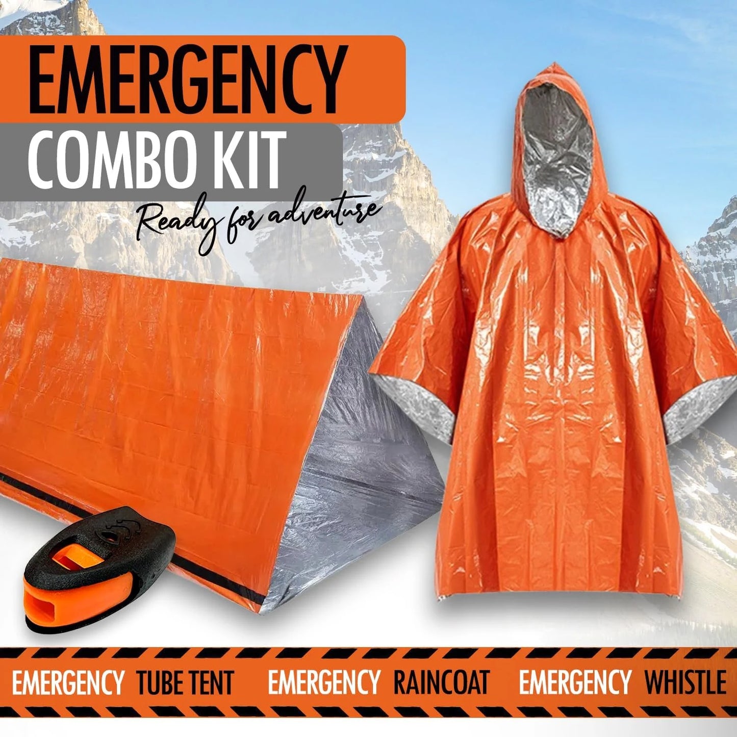 Tienda de Campaña de Emergencia para 2 Personas – Impermeable, Portátil y Resistente para Camping, Viajes y Aventuras - Survivalia