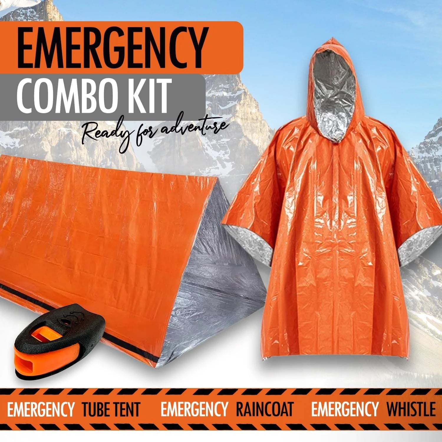 Tienda de Campaña de Emergencia para 2 Personas – Impermeable, Portátil y Resistente para Camping, Viajes y Aventuras - Survivalia