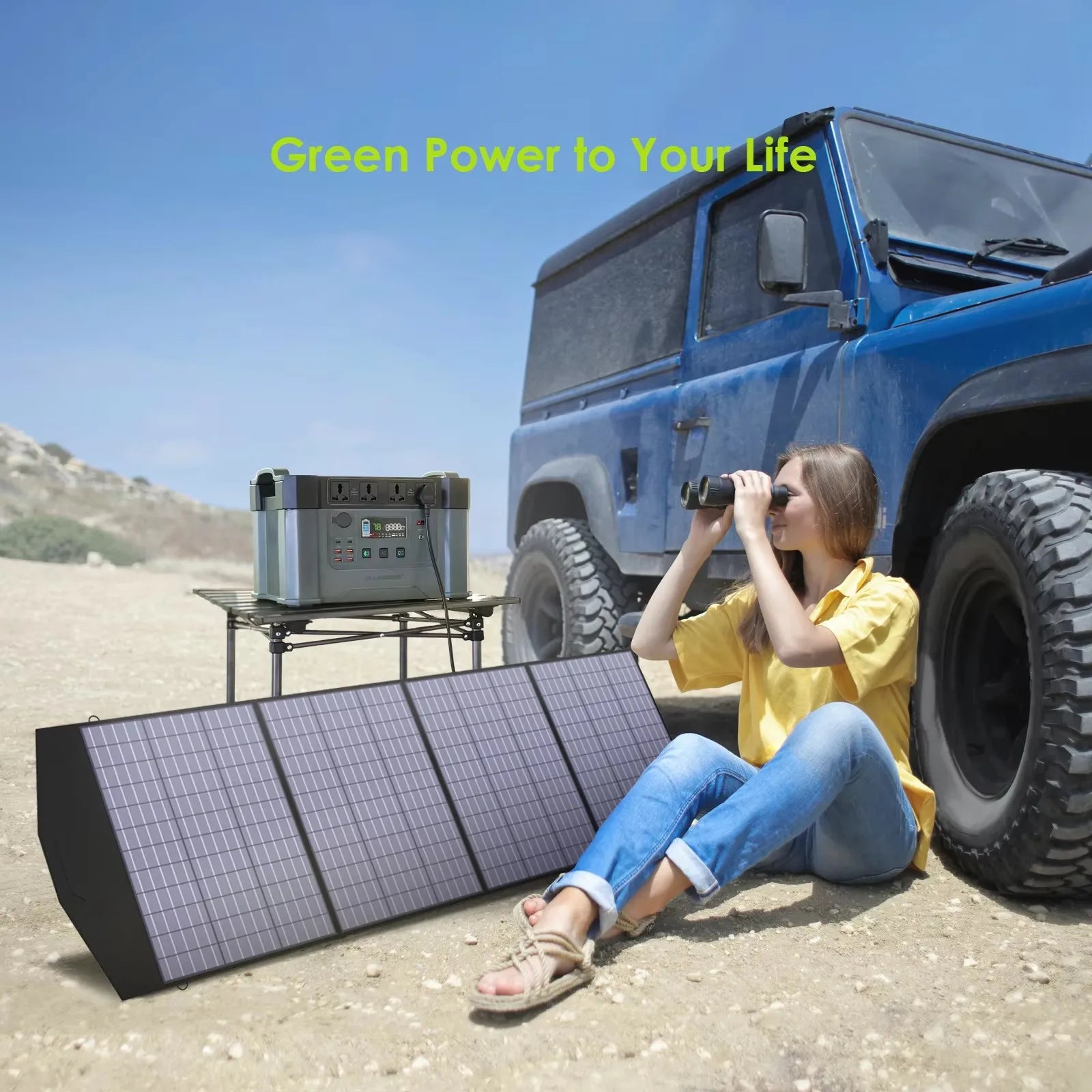 Panel Solar Plegable 8V – Cargador Solar Móvil para Generador, Portátil y Suministro de Energía en Camping y Pesca. 60W/100W/140W/200W - Survivalia