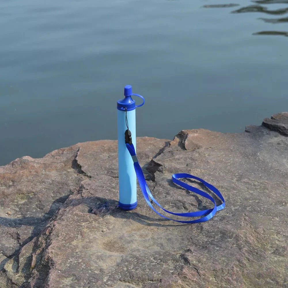 Filtro de Agua Personal Portátil para Supervivencia – Pajita Purificadora para Camping, Senderismo, Viajes y Emergencias - Survivalia