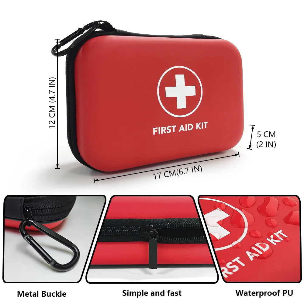 Botiquín de Primeros Auxilios Portátil 90 Piezas – Kit Médico de Emergencia para Hogar, Viajes, Camping y Supervivencia - Survivalia