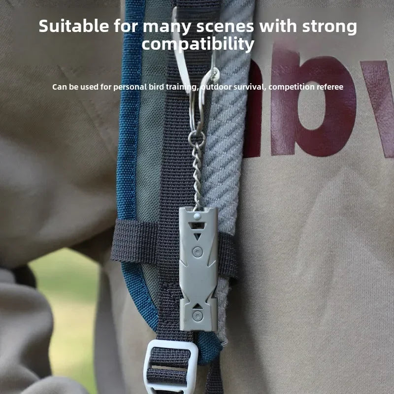 Silbato de Emergencia de Alta Frecuencia para Rescate – Doble Tubo, Potente y Compacto para Supervivencia y Primeros Auxilios - Survivalia