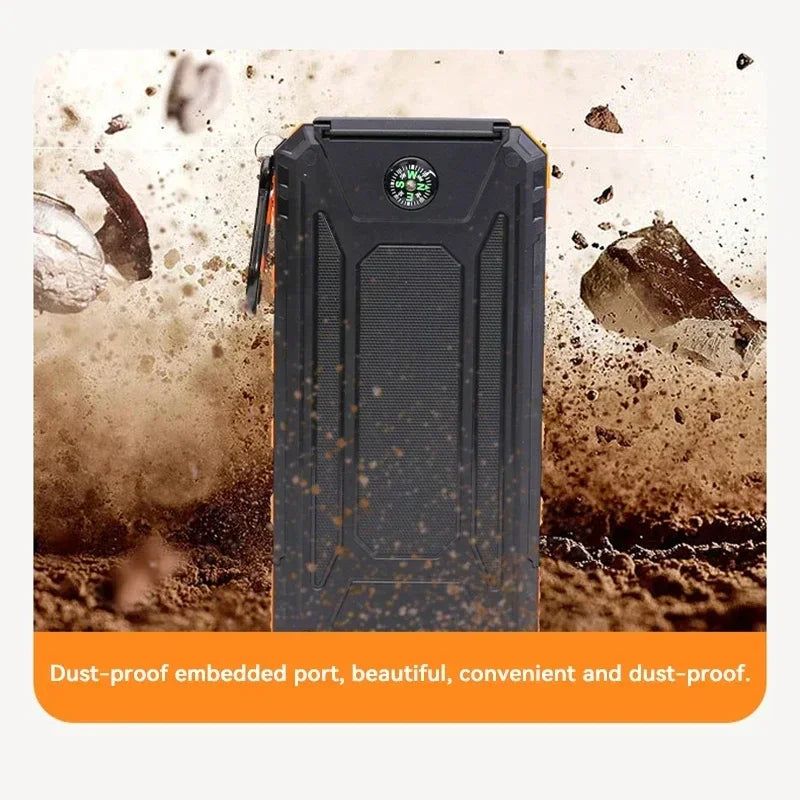 Xiaomi Power Bank solar 200000mAh 120W – Cargador portátil de alta capacidad y carga rápida para camping, senderismo, emergencias y dispositivos móviles
