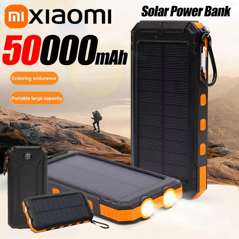 Xiaomi Power Bank solar 200000mAh 120W – Cargador portátil de alta capacidad y carga rápida para camping, senderismo, emergencias y dispositivos móviles