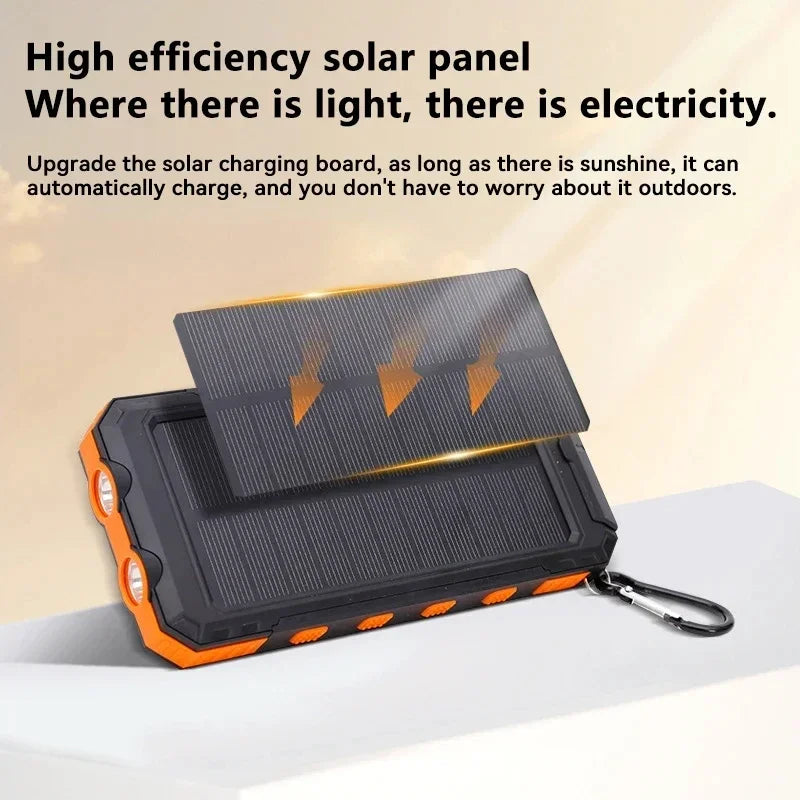Xiaomi Power Bank solar 200000mAh 120W – Cargador portátil de alta capacidad y carga rápida para camping, senderismo, emergencias y dispositivos móviles