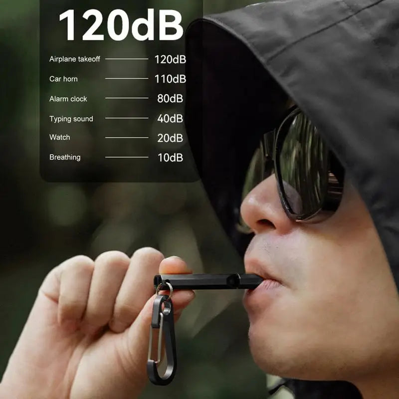 Silbato de Supervivencia de 120dB – Silbato de Seguridad Portátil para Camping, Senderismo y Pesca - Survivalia